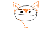 sneaky fox drawing by curiousgeorge in Artbitrator