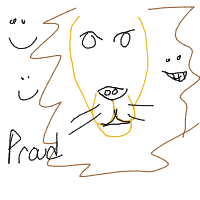 proud lion drawing by curiousgeorge in Artbitrator