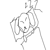 sleepy dog drawing by guest-63jc7iodq in Artbitrator