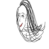 dramatic hair flip drawing by pretty in Artbitrator