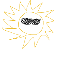 sun wearing sunglasses drawing by palala in Artbitrator