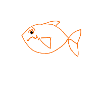 grumpy fish drawing by hjiop in Artbitrator