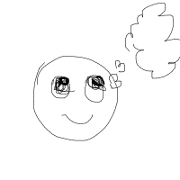 thinking face drawing by palala in Artbitrator