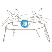 cats planning world domination drawing by palala in Artbitrator