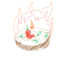 spicy food drawing by yeyy in Artbitrator