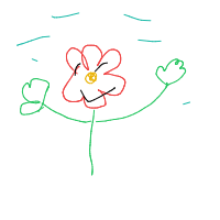flower dancing drawing by christ_cares in Artbitrator
