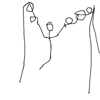 stretching drawing by aaron in Artbitrator