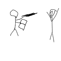 wizard casting spell drawing by aaron in Artbitrator