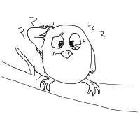 confused owl drawing by eternaltink in Artbitrator