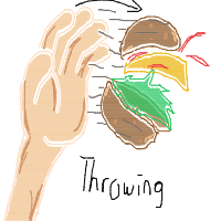 throwing food drawing by bloodylo in Artbitrator