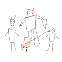robot apocalypse drawing by dh73 in Artbitrator