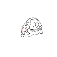 shy turtle drawing by undercoverpanda in Artbitrator