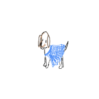 dog in costume drawing by undercoverpanda in Artbitrator