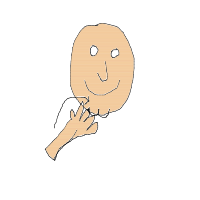 hand on chin drawing by koenig in Artbitrator