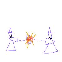 wizard duel drawing by c6rn in Artbitrator