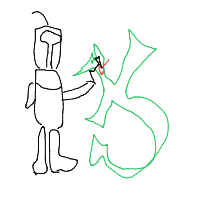 knight vs dragon drawing by c6rn in Artbitrator