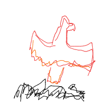 phoenix rising drawing by c6rn in Artbitrator