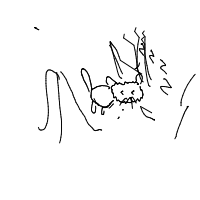 sleeping cat drawing by swigze in Artbitrator