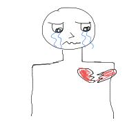 broken heart drawing by nataliegliter in Artbitrator