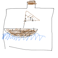 ship in bottle drawing by nataliegliter in Artbitrator