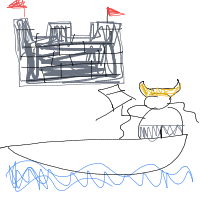 castle siege drawing by nataliegliter in Artbitrator