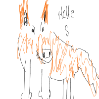 sneaky fox drawing by bondi in Artbitrator