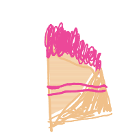 piece of cake drawing by elanahardesty in Artbitrator