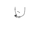 hand on chin drawing by nikomik in Artbitrator