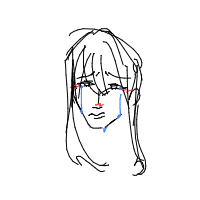 crying drawing by festeringblisters in Artbitrator