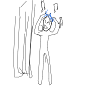 singing in shower drawing by guest-wji2mxzww in Artbitrator