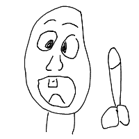 surprised face drawing by chunkles in Artbitrator
