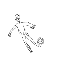 soccer kick drawing by slammedbyfufu in Artbitrator