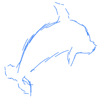 dolphin drawing by boaz0252 in Artbitrator