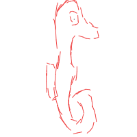 seahorse drawing by boaz0252 in Artbitrator
