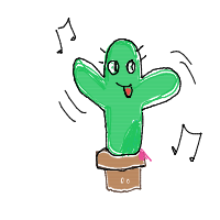 dancing cactus drawing by lumenivialivia in Artbitrator