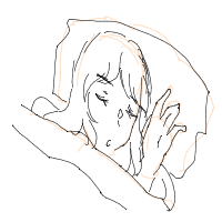 sleeping drawing by lumenivialivia in Artbitrator