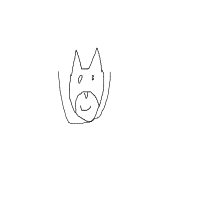 dog in costume drawing by guest-aghtsxbsv in Artbitrator