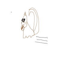 squirrel stealing food drawing by guest-t44fp0z6b in Artbitrator