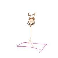 viking at yoga class drawing by zern in Artbitrator