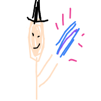 wizard casting spell drawing by ewoude in Artbitrator