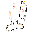 bigfoot taking selfie drawing by stew in Artbitrator