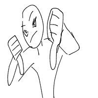thumbs down drawing by stew in Artbitrator