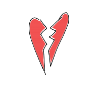 broken heart drawing by stew in Artbitrator