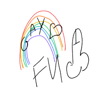 rainbow drawing by stew in Artbitrator