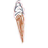ice cream cone drawing by stew in Artbitrator