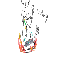 chef cooking drawing by tof0111 in Artbitrator
