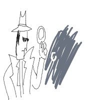 detective solving crime drawing by tof0111 in Artbitrator