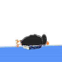 penguin sliding drawing by isaac1234 in Artbitrator