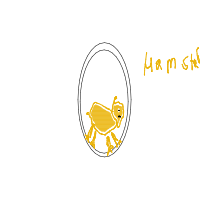 hamster on wheel drawing by isaac1234 in Artbitrator