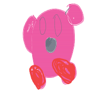 kirby drawing by a2eng in Artbitrator